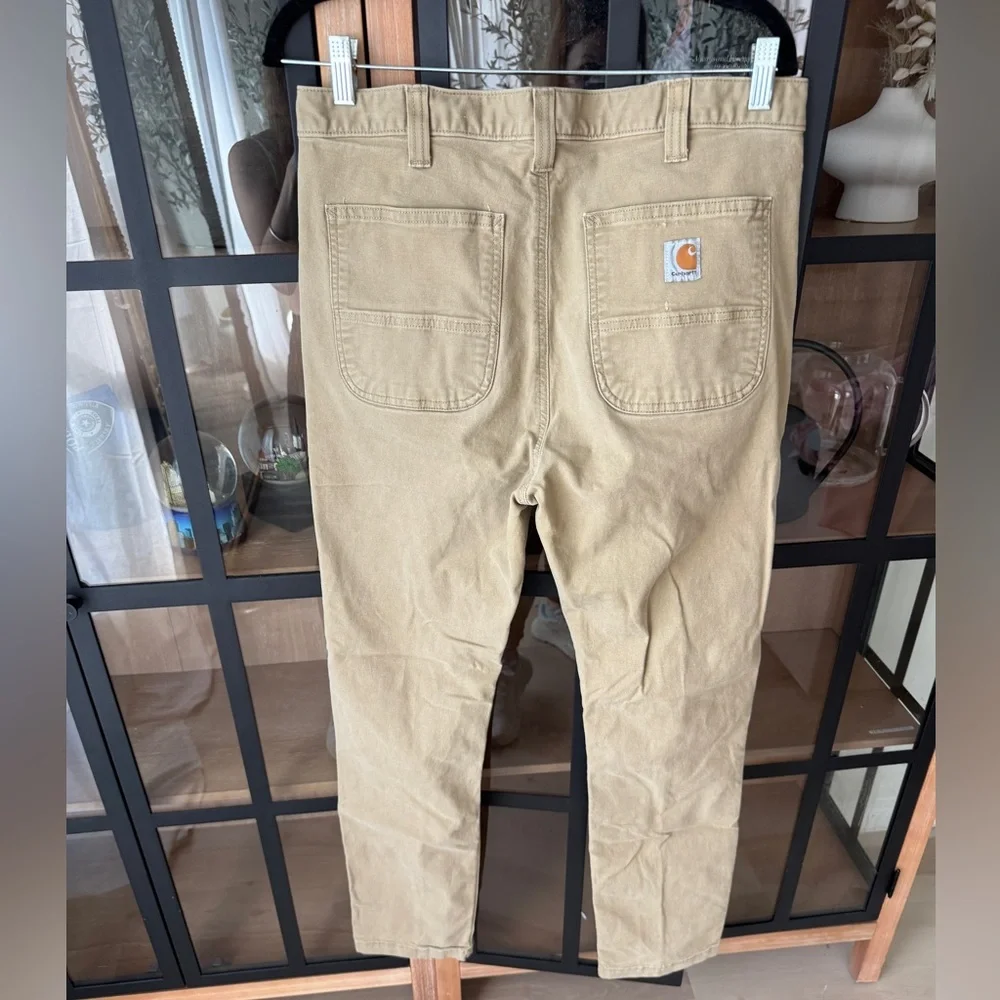 Carhartt Rugged Flex Rigby Straight Fit Pants khaki cargo beige - Picture 7 of 9